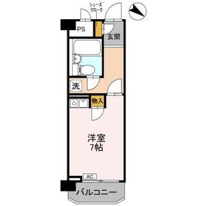 ワンルーム 間取り図