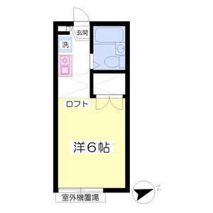 ワンルーム 間取り図