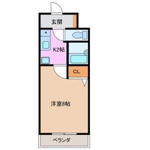 1K 間取り図