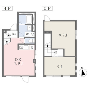 2DK 間取り図