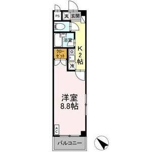 1K 間取り図