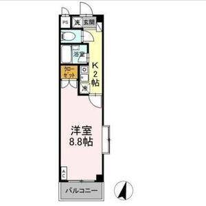 1K 間取り図