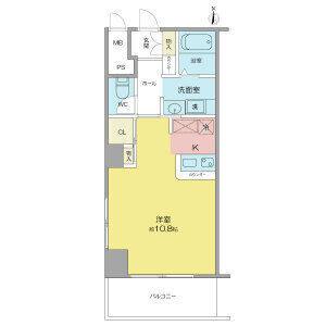 ワンルーム 間取り図