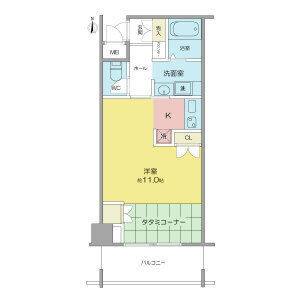 ワンルーム 間取り図