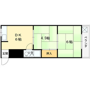 2DK 間取り図