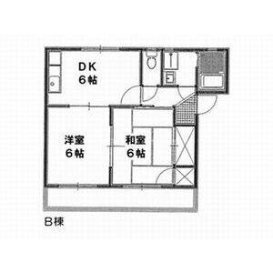 2DK 間取り図