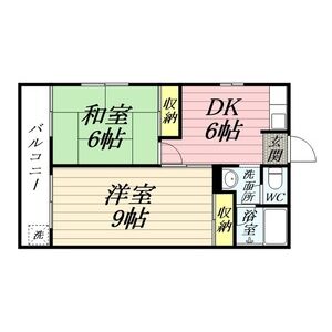 2DK 間取り図