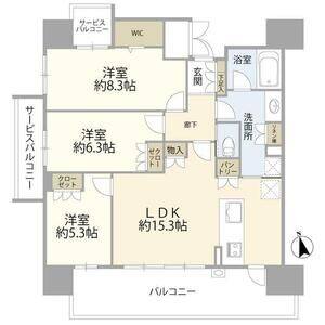 3LDK 間取り図