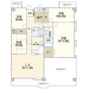 4LDK 間取り図