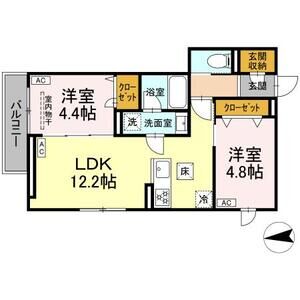 2LDK 間取り図