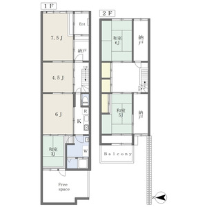 6LDK 間取り図