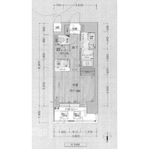 ワンルーム 間取り図