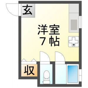 ワンルーム 間取り図