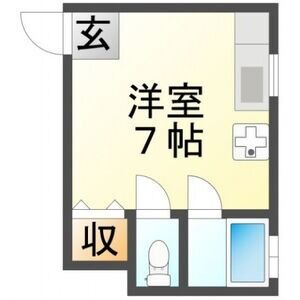ワンルーム 間取り図