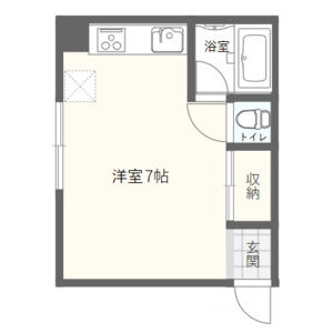 ワンルーム 間取り図