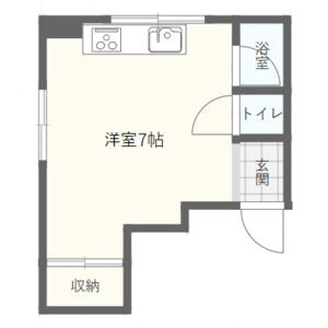 ワンルーム 間取り図