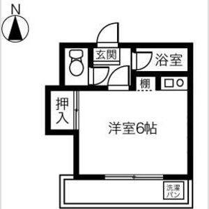 ワンルーム 間取り図