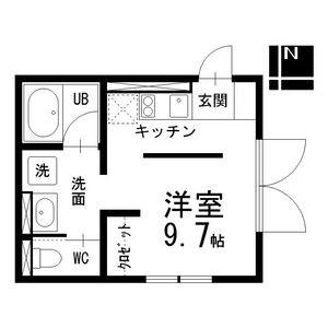 ワンルーム 間取り図