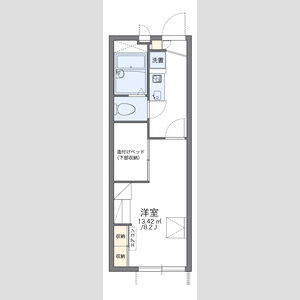 1K 間取り図