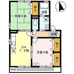 2DK 間取り図