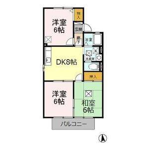 3DK 間取り図