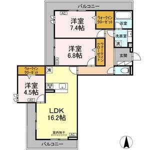 3LDK 間取り図
