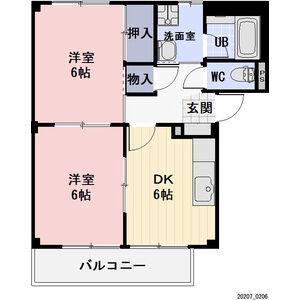 2DK 間取り図