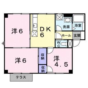 3DK 間取り図