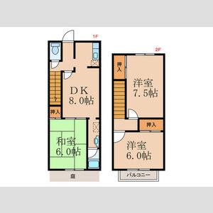 3DK 間取り図