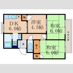 3DK 間取り図