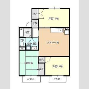 3LDK 間取り図