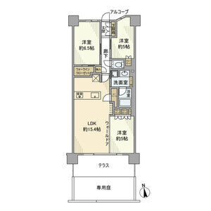 3LDK 間取り図