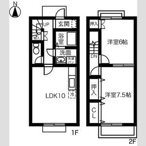 2LDK 間取り図