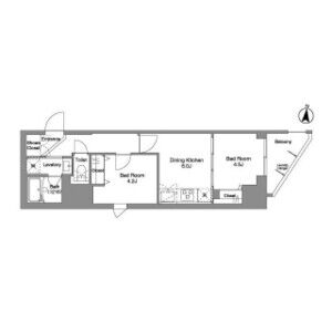 2DK 間取り図