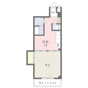 1DK 間取り図