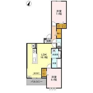 2LDK 間取り図
