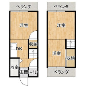 3DK 間取り図