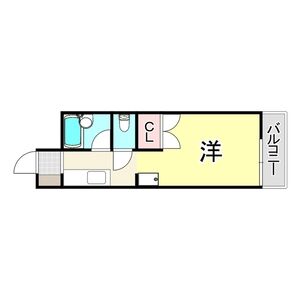 1K 間取り図