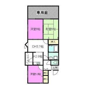 3DK 間取り図