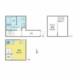 ワンルーム 間取り図