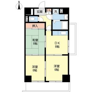 3DK 間取り図