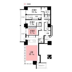 3LDK 間取り図