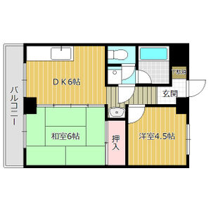 2DK 間取り図
