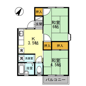 2K 間取り図