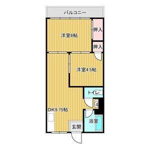 2DK 間取り図