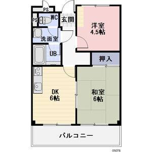 2DK 間取り図