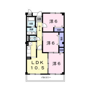 3LDK 間取り図