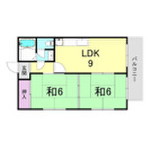 2DK 間取り図