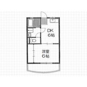 1DK 間取り図