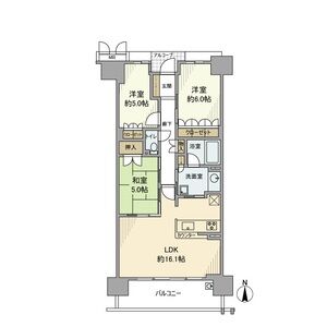 3LDK 間取り図